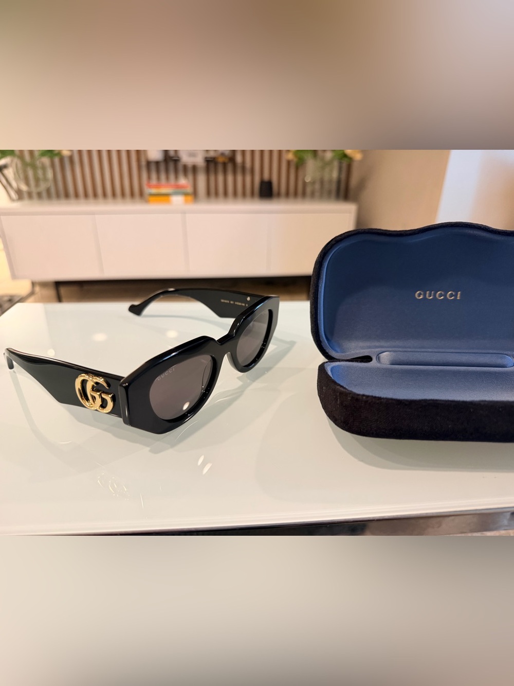 Gucci GG1421S Unisex Sunglasses – Black